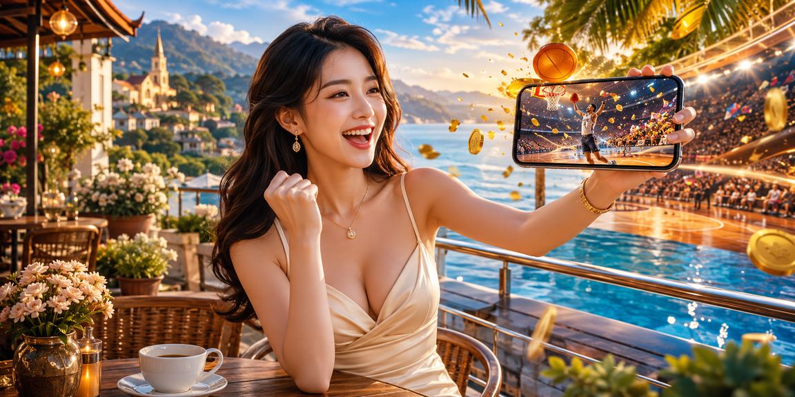 Người chơi thư giãn uống cà phê tại Đà Lạt trong lúc theo dõi trận bóng rổ