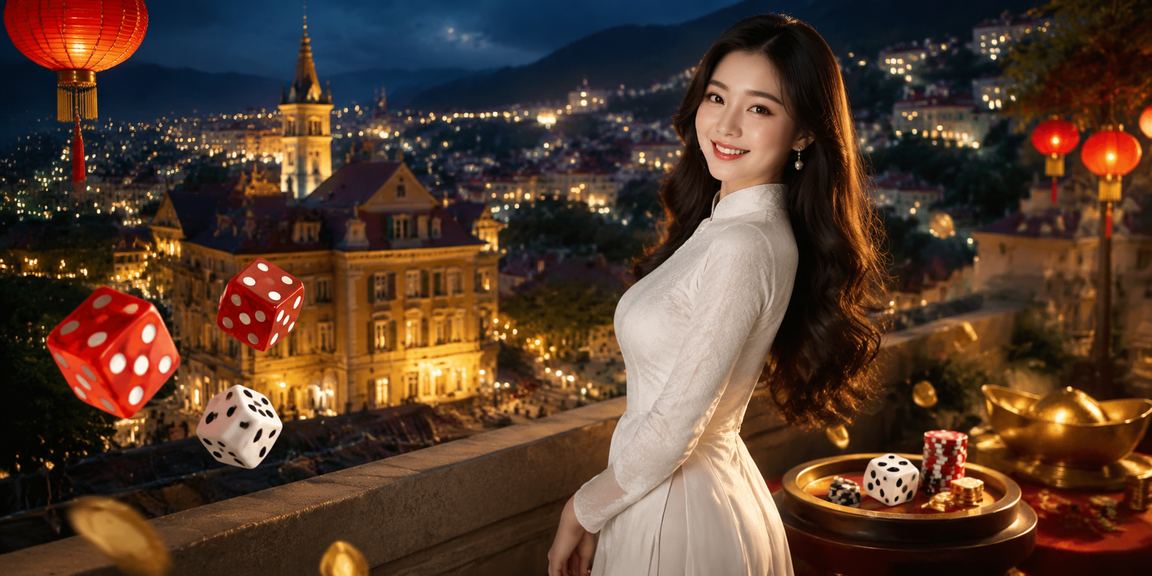 Người chơi Tài Xỉu trực tuyến trong trang phục áo dài tại Đà Lạt