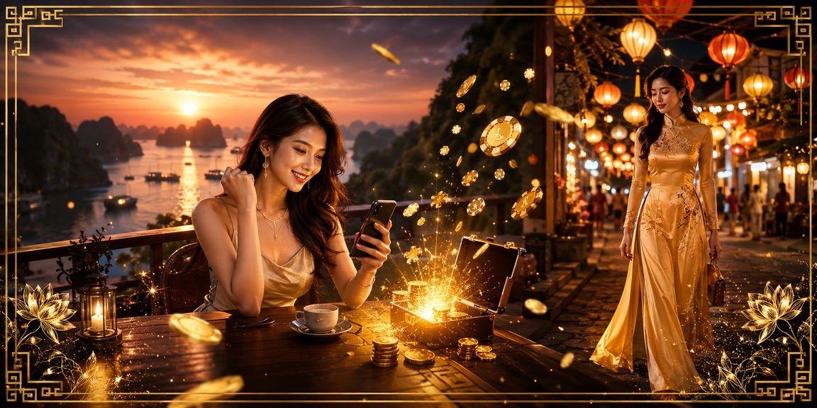 Người chơi tại Hạ Long thưởng thức cà phê và tham gia cá cược casino trực tuyến