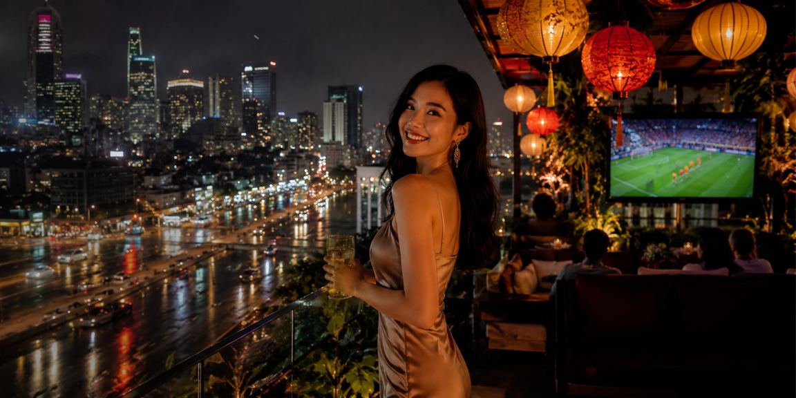 Người dùng Tp. Hồ Chí Minh trải nghiệm dịch vụ cá cược trực tuyến bên đèn lồng lễ hội