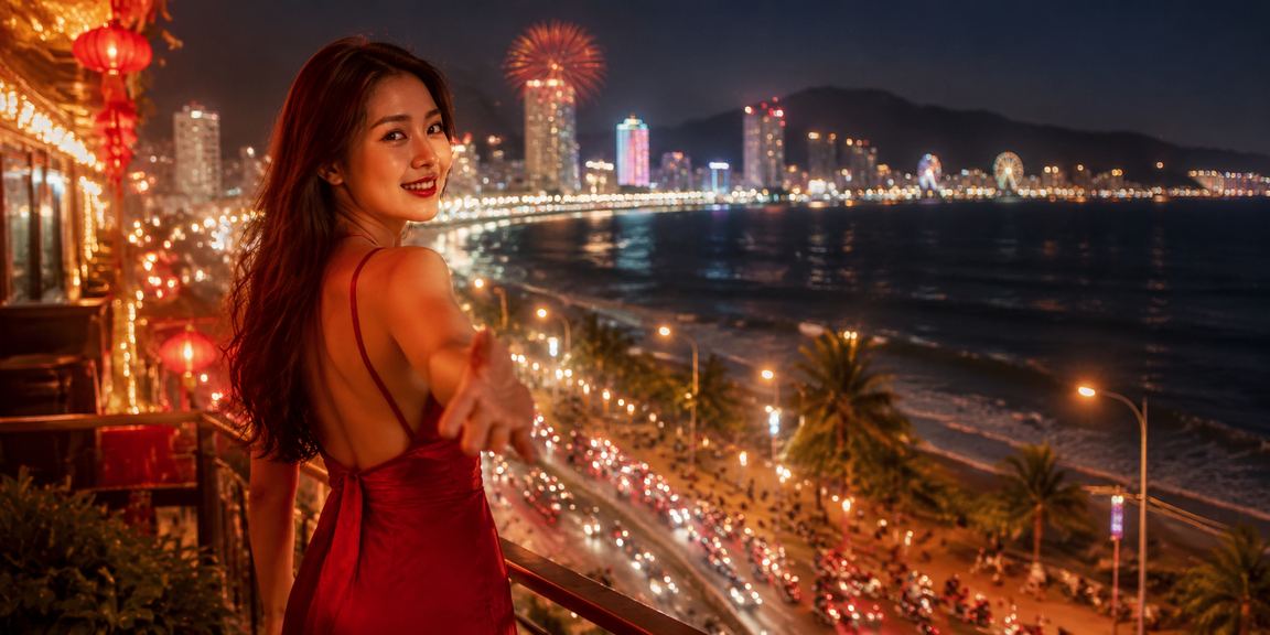 Người dùng tại bãi biển Quy Nhơn truy cập ứng dụng cá cược trên điện thoại
